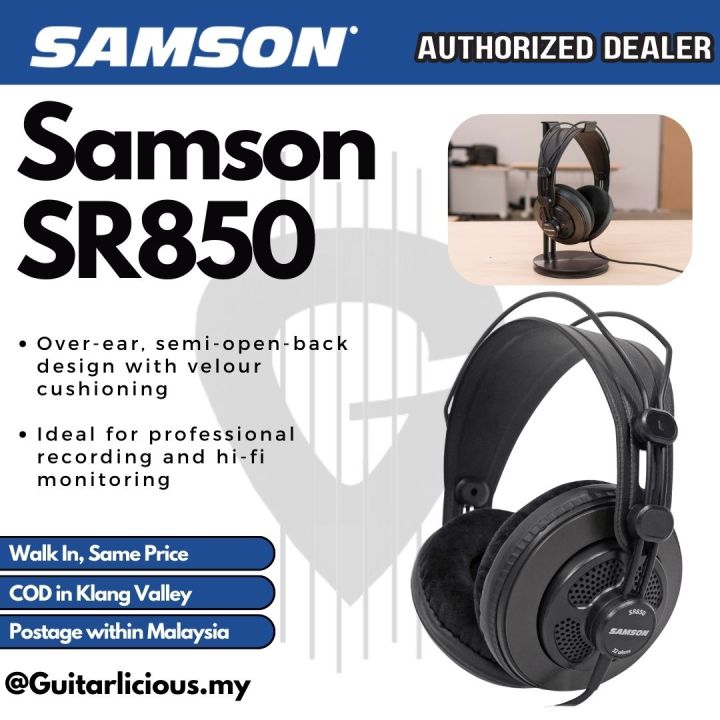 Samson SR850 Semi-Open Studio Headphones (SR-850/SR 850) | Lazada