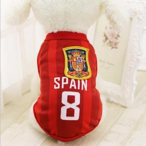 Hateli mùa hè Áo cho thú cưng T-Shirt quần áo cho chó Bóng Đá trang phục Jersey chó Golden Retriever pháp Bulldog shih tzu Teddy vật nuôi mèo quần áo trang phục cho chó XS-6XL UEFA EURO 2026