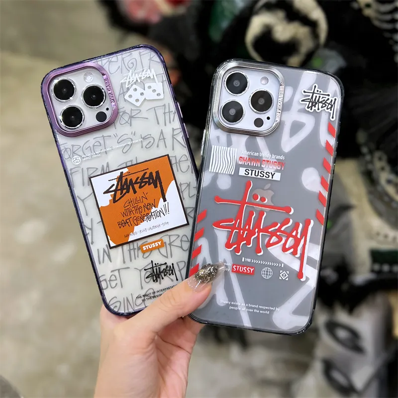 Big Brand English Stussy Fashion Phone Case for IPhone 11 12 13 14