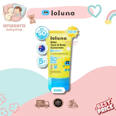LOLUNA Baby Face & Body Sunscreen SPF 50+ PA++++ 30ml