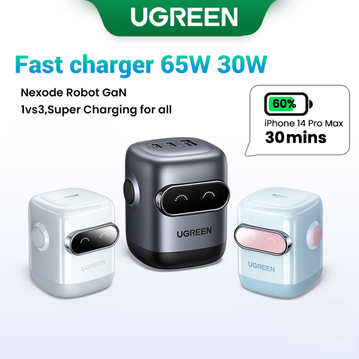 UGREEN Uno 65W GaN Fast Charger Multi-Port Foldable Plug Fast Charging ...