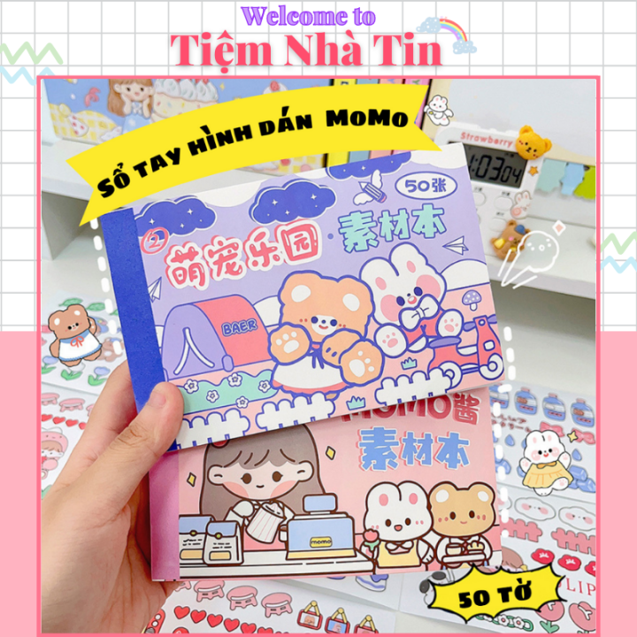 Quyển Sticker Tự Cắt Dán Nhiều Hình Độc Đáo, Nhãn Dán Tài Liệu Dễ ...