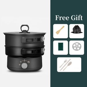 SG REDY STOCK 1.6L Portable Electric Cooke With Electric Ceramic Stove Split Multi-purpose Pot Foldable Food Steamer