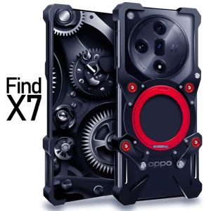 Luxury Zimon New Heavy Duty Armor Metal Aluminum Phone Case For Oppo Find X9 X9S X8 X7 X8S Ultra Back Fundas Coques Bumper