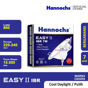 Lampu Led Plafon Hannochs Downlight Easy II 7 Watt IBR Cahaya Putih