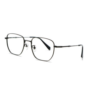 Progressive Multifocus Reading Glasses Pure Titanium for Women Zero Magnification on Top LensAnti Blue Light Resin Lens