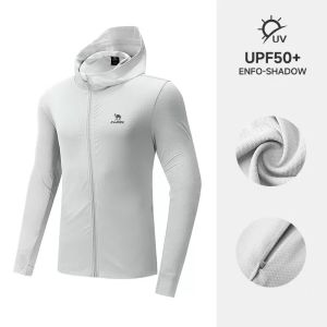 Camel outdoor mens anti-ultraviolet UPF 50+ thin jacket quick dry coat