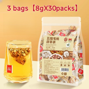 Simple and easy to brew Poria Tea Triangle Individually Wrapped Five Fingered Peach for all seasons 五指毛桃茯苓祛湿排寒茶 五指毛桃茯苓祛濕排寒茶