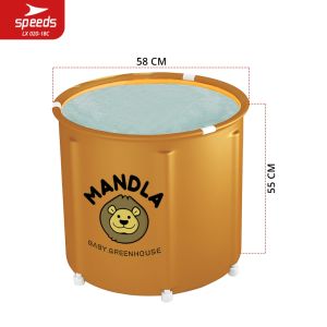 SPEEDS Bak Mandi Lipat Folding Bathtub Portable Bathtub Lipat Kolam Mandi Anak Air Hangat SPA 020-18