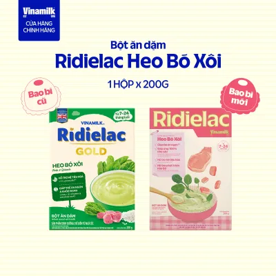 [Bao Bì Mới- Chọn Vị] Hộp giấy Bột ăn dặm Vinamilk Ridielac 200g