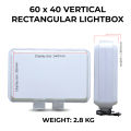 KGS Portable Advertising LED Lightbox Rectangle Outdoor Signage/ Business Promotion| without Logo. 