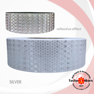 5cm Reflective PVC Tape Honeycomb Sticker Night Truck Car Motor Warning Caution Sign Adhesive decals