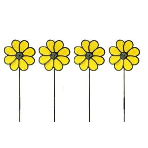 4Pcs Wheel Garden Lawn Wind Spinners Windmill for Garden Decoration Bird Devices Deterrents Scare Birds Away