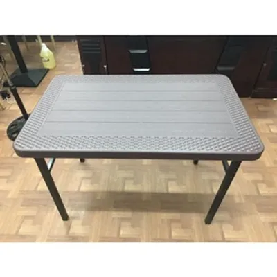 Foldable Removable Rattan Plastic Square Table Outdoor Indoor Dining Desk Family Heavy Duty Table