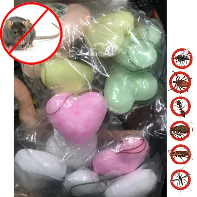 Long não (băng phiến) đuổi chuột đuổi côn trùng trái tim khử mùi có dây treo bịch 12 cái