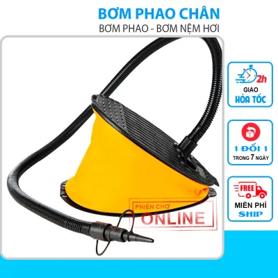 Bơm chân chuyên dụng bơm các loại bể bơi phao bơi thuyền hơi ... tặng kèm 1 bộ vá Bảo Hành 10 năm