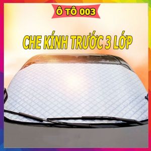 Tấm che nắng trắng nhôm 3 lớp chắn nắng kính lái phía trước cho ô tô CUV SUV Bán tải