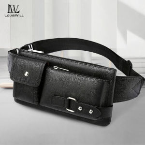 LouisWill Chest Bag Fashion Waist Bag Mens Chest Bag Waterproof Fitness Bag Large Capacity Casual Bag Phone Bag Outdoor Fitness Bag Travel Bag Business Bag