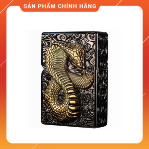 Hộp Quẹt Bật Lửa Xăng Đá Zorro 3D Hình Rắn Z91272 - Dùng Xăng Bấc Đá Cao Cấp (KHÔNG CHỨA XĂNG GAS)