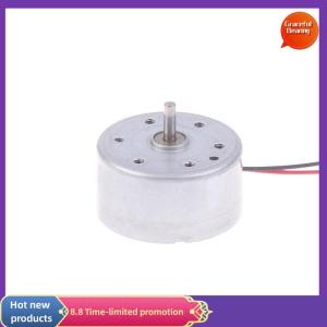 Graceful RF-300EA-1D390 DC 1.5V 3V 5V 6V 7250RPM Mini Mute 24mm Round Spindle Motor Precious Metal Brush Engine DIY Solar Power Toy Model