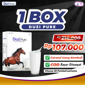 Paket 1 Box Susu Kuda Liar Lombok Murni Duzi Pure 100% Asli Atasi Asam Urat / Masalah Tulang dan Sendi Bubuk Herbal 200gr