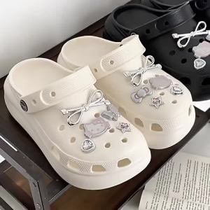 [Free Shipping] Thick-soled EVA clogs new summer style height-increasing for outdoor wear non-slip odor-resistant beach clogs womens style