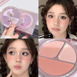 ART VALUE Blush Three Colors Bear Rider Highlight Contouring Expanding Color Brightening Natural Nude Makeup