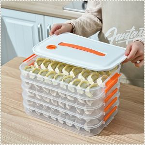 กล่องใส นํากลับมาใช้ใหม่ได้ ความจุขนาดใหญ่ กล่องอาหาร มัลติฟังก์ชั่น วัสดุที่เป็นมิตรต่อสิ่งแวดล้อม