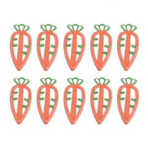 Girl Flat Clip Hairpin Lovely Carrot Ornaments for Women Girl Bunches Hairclip Sweet Easter Photo Props