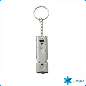 High-frequency Whistle Keychain Aluminum Alloy Outdoor Bird Parrot Training Whistle 1Pc