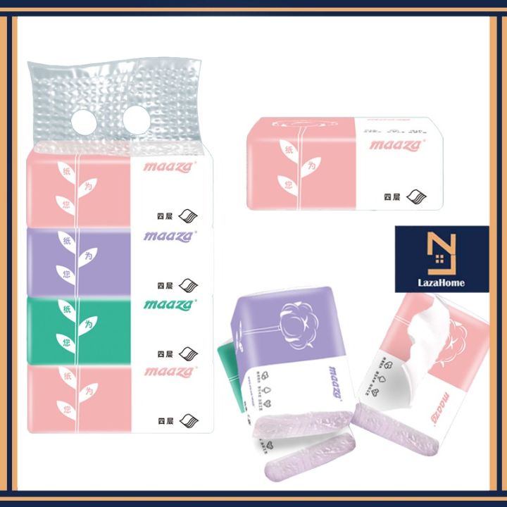🏠LAZAHOME Color Maaza Tissue[4in1] 家用面巾纸 Kering Tisu 🏠Multi-Functional ...