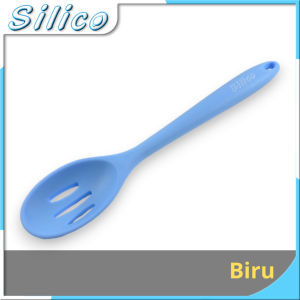 Silico Sendok Sayur Berlubang Silikon Tahan Panas / Centong Sayur Silikon Sendok Makan