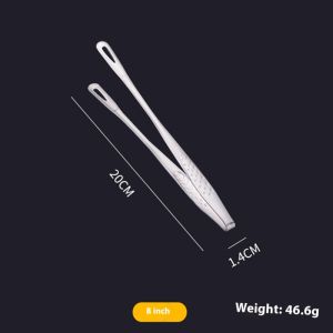 Kẹp BBQ bằng thép không gỉ để nướng thiết kế nhỏ giọt dụng cụ nhà bếp