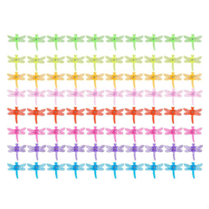 80Pcs Orchid Clips Plastic Garden Plant Clips Dragonflies Orchid Clips Garden Plant Support Clip for Supporting Stem