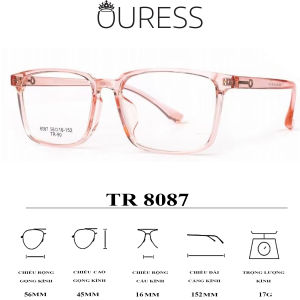 Gọng kính 8087 nhựa cao cấp siêu bền thời trang nam nữ OURESS