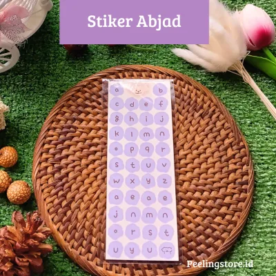 STIKER HURUF 1PCS CUTE ALPHABET STICKER SET DECO DIY PLANNER JURNAL STIKER ALFABET ABJAD