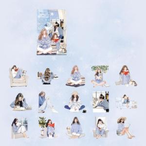 Nhãn dán hoạt hình đọc nhãn dán bạn gái Hình dán trang trí nhãn dán hoạt hình đồ dùng học tập để gói quà và Tạp Chí