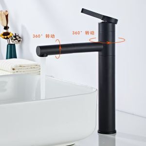 All-Copper Basin Faucet 360-Degree Rotating White Hot and Cold Water Faucet for Countertop Basin and Undercounter Basin