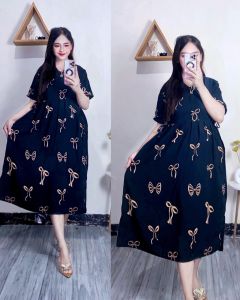 Daster Gisella Bahan Rayon Busui Friendly Wanita Dewasa