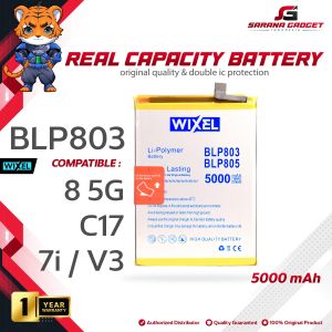 WIXEL Baterai Realme 7i / V3 / C17 / 8 5G BLP803 Double Power Real Capacity Batre Batrai Battery Original Ori BLP 803 HP Handphone Dual