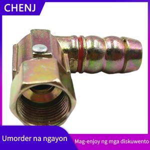 CHENJ 1pc Brass Hose Fitting 11mm 19mm Gas Cooker Universal Joint Hose Connection Internal Thread Intake Elbow Screw Connector Coupler