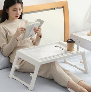 Nexcam Foldable Compact Bed table With Low Profile Tablet Phone Stand