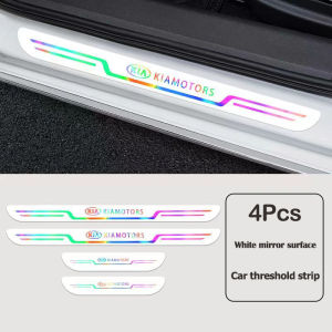 4pcs Car Door Threshold Anti-scratch Stickers Suitable For Kia K2 K3 K5 Rio Soul Carens Optima Forte Sedona Pregio CeratoCar Sill Protection Strip decoration