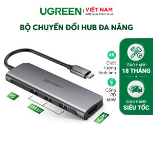 Hub Chuyển Đổi USB Type-C UGREEN mở rộng nhiều cổng chức năng | 40873 50538 70411 50209 50771 50210 80129 70495 70410 80132 60559 60718 80548
