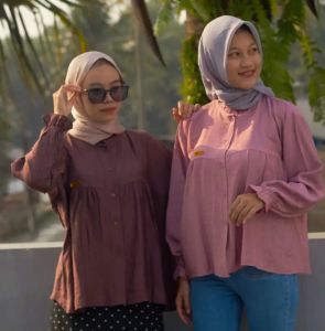 KEMEJA WANITA MAXQUEN|KEMEJA WANITA LINEN