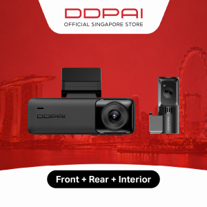 [NEW] DDPAI N4T Pro 3-Channel 4K GPS ADAS Super Capacitor FrontRear & Cabin Dashcam with Infrared Night Vision for Grab