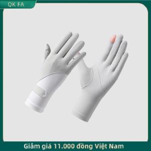 QK FA ✨ 1 cặp chống nắng găng tay Một kích thước Kem chống nắng thoáng khí chống UV làm mát Vải trượt găng tay cho đi xe đạp ngoài trời lái xe