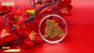 Pure gold 999 Phone stickers featuring Pixiu for attracting wealth and treasures gold stickers of the Five Gods of Wealth notebook stickers TikTok live streaming gifts