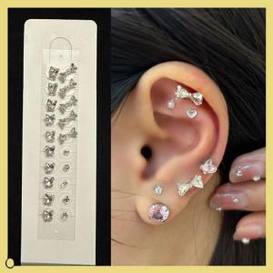 20Pcs Disposable Ear Sticker Acupunctures Beads Ear Care Beads Auricular Ear Sticker Fashion Ear Point Sticker