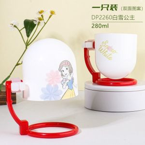 I know Disney kids toothbrushing cup wash cup mouth brushing cup rotating cartoon baby cup drop proof Mickey Elsa cup